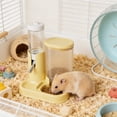 thumbnail image 5 of No Drip Hamster Water Bottle, 2 in 1 Automatic Hamster Water Dispenser & Food Bowl, Freestanding Small Animal Water Bottle Cage Accessories for Dwarf Hamster, Gerbil, Rat, Mice, 5 of 6