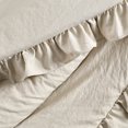 thumbnail image 2 of Lush Decor Reyna Solid Polyester Ruffle Throw, 60x50, Wheat, Single, 2 of 5