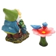 thumbnail image 3 of 2 Pcs Miniature Gardening Gnomes Set Waterproof Lucky Hand Painted Gnome Figurines Flower Statue, 3 of 21