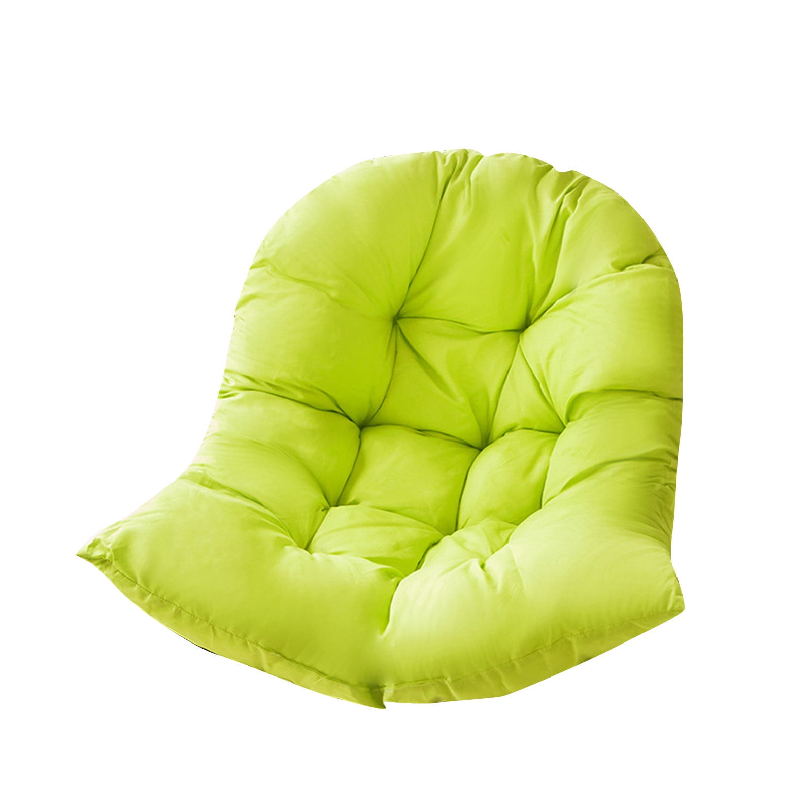 Outdoor Egg Chair Cushion replacement,Thickened Patio Chair Cushions,Soft High Elasticity PP Cotton Hanging Basket Chair Cushion,NonSlip Garden Hanging Swing Chair Seat Cover(31.5x39.4 Inch,Green)