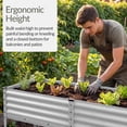 thumbnail image 5 of Best Choice Products 72x24x30in Non Toxic Elevated Galvanized Metal Garden Bed Corner Protectors - Silver, 5 of 9