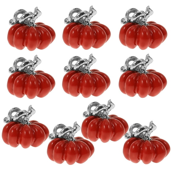 Miangastore 10 Pcs Pendentifs Citrouille en Alliage pour Halloween, Charmes, Accessoire de Fabrication de Bijoux DIY pour Collier Bracelet (Coloré)
