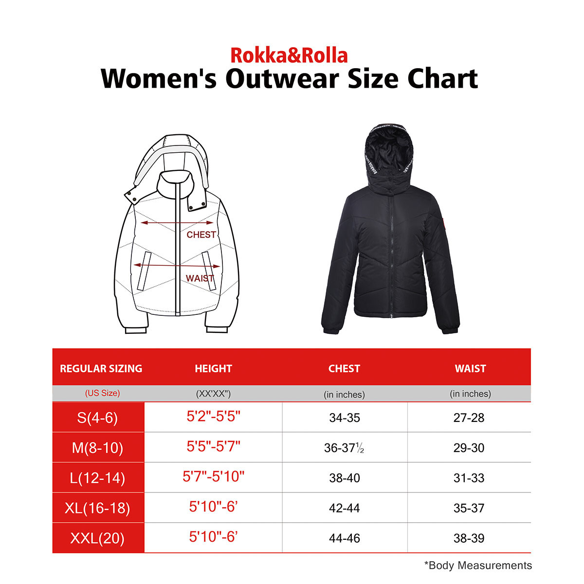 Rokka&Rolla Women's Heavy Puffer Jacket Bubble Coat (Exclusive on Walmart) - image 2 of 8
