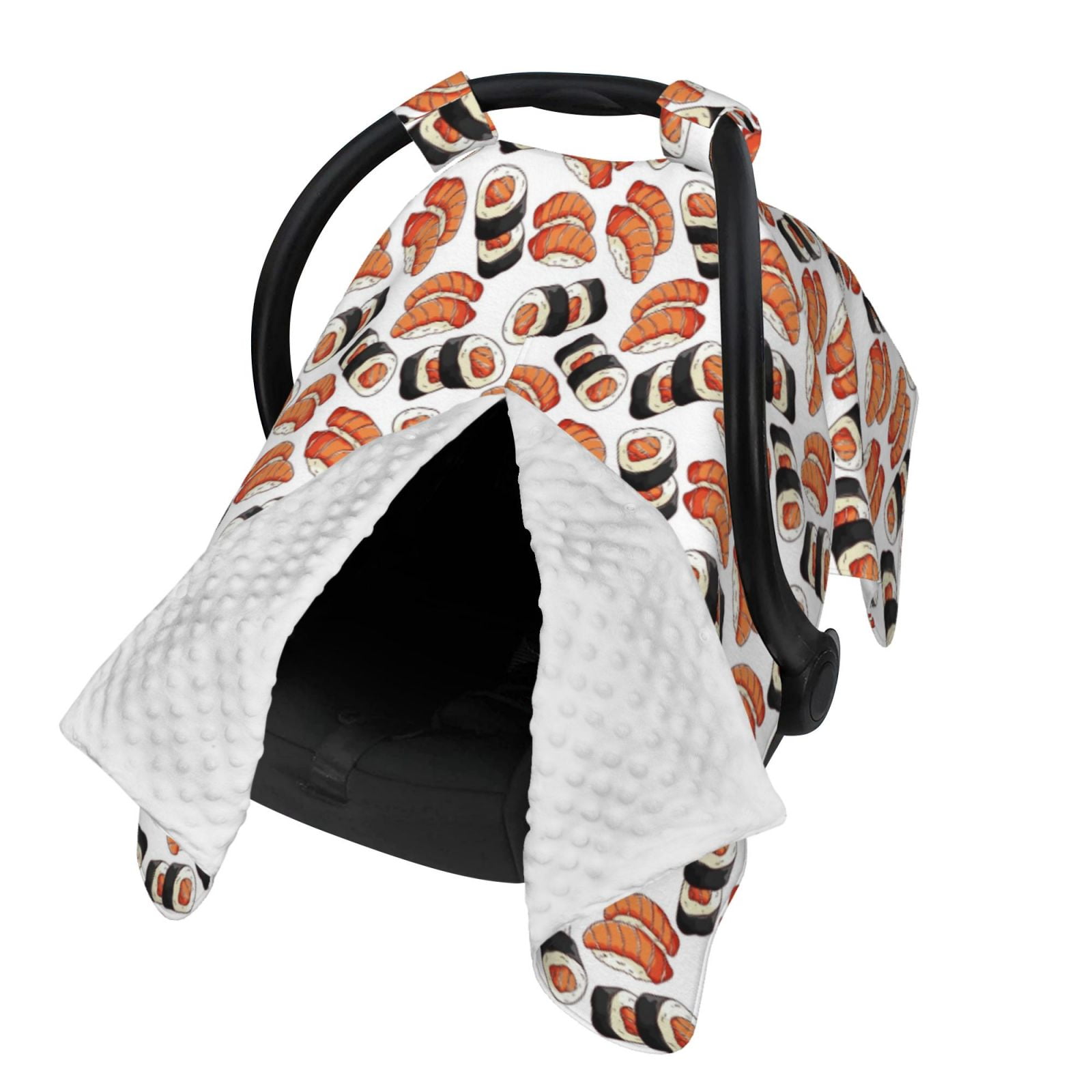 Naloa Sushi Roll Baby Car Seat Cover, Breathable Baby Carrier Cover, Multiuse Baby Carrier Cover & Nursing Breastfeeding Cover