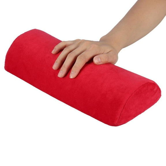 Limei Nail Pillow, Salon Nail Hand Rest Cushion Detachable Washable Hand Holder Cushion Nail Art Soft Sponge Pillow Nail Art Manicure Tool (Red)