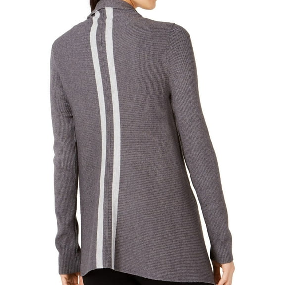 I-N-C Womens Open-Front Cardigan Sweater, Grey, Small