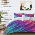 Abstract Gradient Art Comforter Set Twin Size, Blue Purple Pink Ombre ...