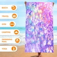 thumbnail image 5 of Yhmxh Lightweight Thin Microfiber Beach Towel, Sand Free Quick Dry Absorbent Compact Soft Pool Swim Travel Towels, Oversized Cotton Pool Swim Towels Beach Accessories Supplies Stuff Gifts for Adult, 5 of 6