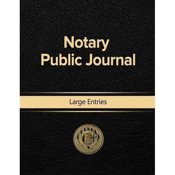Notary Public Journal Large Entries (Paperback)