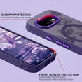 thumbnail image 3 of YINLAI for Google Pixel 9a Case with Butterfly Compatible with Mag-Safe 6.3" Translucent Matte Slim Protective Case for Pixel 9a Purple, 3 of 7