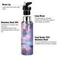 thumbnail image 3 of Water Bottles 20oz Straw Lid Wide Mouth Stainless Steel for School Sport Travel Beautiful Alien Landscape, 3 of 9