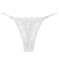thumbnail image 3 of Sakmal Lace Womens Underwear Cheeky High Waisted Thong Panties Breathable White Panties for Ladies M, 3 of 4
