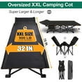 thumbnail image 3 of SLSY XXL Folding Bed with 3.3 Inch 2 Sided Mattress & Carry Bag for Adults & Kids, Oversized XXL Camping Cot, Sleeping Cot, Folding Guest Bed, Heavy Duty Supports 900 Lbs, 3 of 11