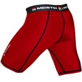 thumbnail image 2 of Meister Compression Rush Shorts w/ Cup Pocket - Red, 2 of 3
