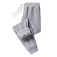thumbnail image 2 of Unisex Winter Fleece Sweatpants Open Bottom Sherpa Lined, Insulated Thermal Athletic Active Joggers, 2 of 5