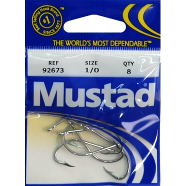 Mustad 1x Fine Wire Aberdeen Hook - Size: 1/0 (Blonde) 40pc - Walmart.com
