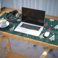 thumbnail image 3 of Long Mouse Pads for Desk,Dark Green Christmas Tree Pattern Desk Mats on Top Of Desks, Desk Mouse Pad Extra Large with 3mm Non-Slip Base and Stitched Edge for Gaming,Office,Work,Home 35.4x15.7in, 3 of 5