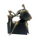 thumbnail image 1 of Figura decorativa abstracta, escultura de resina, adorno de escritorio para dormitorio. Bronce, 1 of 9