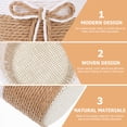 thumbnail image 4 of Miangastore Planter Flower Pots Light Brown Woven Planter 4Pcs 4.1X4.1X3.5In, 4 of 8