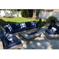 thumbnail image 4 of Outdoor Blue Throw Pillow Covers 18x18 Set of 2 Buffalo Plaids Check Summer Front Porch Decorative Gingham Cushion Cases Home Decor Farmhouse for Patio Furniture Couch Bed Sofa,Navy Blue White, 4 of 6