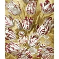 thumbnail image 3 of McQueen, Angela 15x17 Black Modern Framed Museum Art Print Titled - Tulip Bouquet in Red, 3 of 5