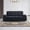 Black, variant on Contemporary 89 Inch Velvet Chesterfield Sofa, Luxury Upholstered Living Room Couch With Embroidery Accents, Stainless Steel Details And Pocket Spring Cushions Beige