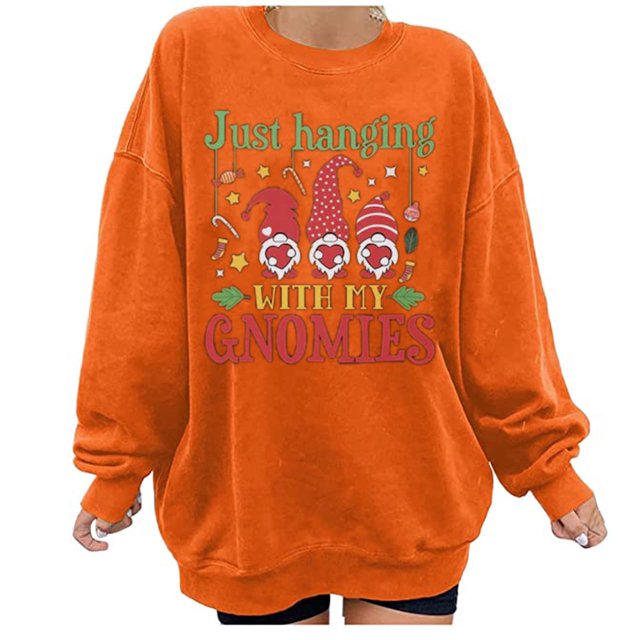 CEHVOM Chandail en Molleton de Noël pour Femmes Surdimensionné Graphique Décontracté Col Rond Manches Longues Pull Chandail en Molleton Haut Chemisier