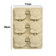 thumbnail image 2 of Molde de silicona para cubitos de hielo, color beige, estilo tigre MFZFUKR CPB-US-CJZ222-6, 2 of 5