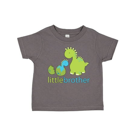 

Inktastic Dinosaur Little Brother Green Gift Toddler Boy Girl T-Shirt