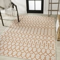 thumbnail image 4 of JONATHAN Y SANTA MONICA 4 x 6 Area Rug, Ourika Moroccan Geometric Textured Weave - Cream/Orange, SMB108O-4, 4 of 9