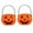 Orange#001, variant on 2 Pcs Mini Plastic Halloween Pumpkin Buckets - 2025 Portable Trick or Treat Candy Pails, Perfect for Halloween Party Decorations Plastic Trick or Treat Buckets Pumpkin Pail