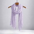 thumbnail image 3 of Breezora Summer Crinkle Soft Scarf Lightweight Wrap for Women Fashion Neck Cover Up for Evening Outings Travel Beach, 3 of 9