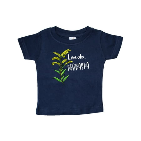 

Inktastic Lincoln Nebraska Goldenrod Flower Gift Baby Boy or Baby Girl T-Shirt