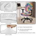 thumbnail image 4 of ZUXONGSY Butterfly Tie-Dye Office Chair Cover 2-Pack Polyester Chair Protector Cover Seat Cushion Split Protectors Standard Size Suitable for Computer Chairs Office Chairs, 4 of 7