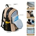 thumbnail image 6 of Travelhouse Travel Backpack Business 18 Inch Business Anti Theft Slim Sturdy College School Computer Bag.Khaki, 6 of 8