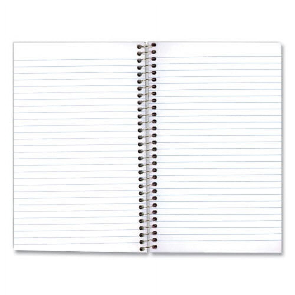 Single-Subject Wirebound Notebooks, 1 Subject, Medium/college Rule, Kolor Kraft Blue Front Cover, 9.5 X 6, 80 Sheets | Bundle of 5 Each