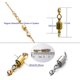 thumbnail image 2 of Cierres magnéticos de tornillo YONGSHENG Convertidor de cierre de joyería con bloqueo magnético de seguridad Oro plata, 2 of 5