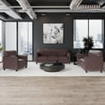 thumbnail image 2 of Flash Furniture HERCULES Diplomat Series Reception Set in Brown LeatherSoft, 2 of 11