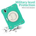 thumbnail image 4 of Dteck iPad Mini 6 Case Kids, iPad mini 8.3" Case 6th Gen,Military Grade Protective Hard PC Soft TPU Rubber Bumper Headrest Strap [Free Hands] 360 Rotating Kickstand Pencil Holder Kids Proof-Mint Green, 4 of 9