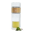 thumbnail image 1 of Termo Infusor De Té De Vidrio Botella Doble Pared Portátil con Filtro de Acero Inoxidable Dorado Gaon, 1 of 5
