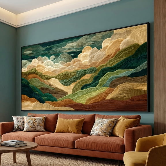 Abstract Landscape Bohemian Wall Art Print