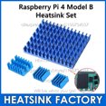 thumbnail image 4 of 4pcs/set DIY Raspberry Pi Aluminum Heatsink Kit With Thermal Pad for Raspberry Pi 4 / 4B Model B Blue With Pad 4sets(16pcs), 4 of 6