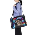 thumbnail image 6 of Rainbow Unicorn Fabric Dog Carrier - 17x10x11.8 in - Pet Bag with 900D Oxford Cloth, Sherpa Base, and Nylon Webbing Handles - Portable and Comfortable for Travel - Supports Small to Medium, 6 of 7