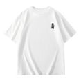 thumbnail image 5 of Girls Graphic Print Casual Tee Loose Fit Short Sleeve Comfortable Blended Youth Top T-Shirts Kids Short Sleeve Crewneck Solid Basic Tees Casual Tops, 5 of 6
