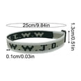 thumbnail image 3 of Woven Printed WWJD Wristbands Bulk 30 Pack Christian Religious Wrist Bracelets Silicone Rubber Sports Sweatbands for Men Women Adults (15 Colors, 30 Count), 3 of 6