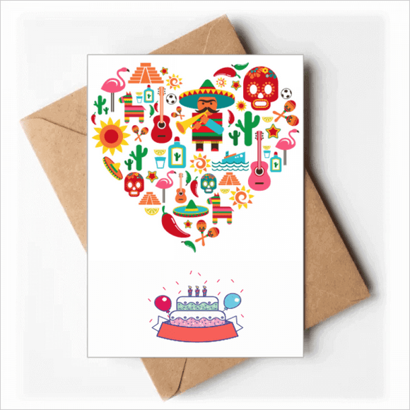 Sombrero Suger l Mexico Mexican Flango Happy Birthday Greeting Cards Envelopes Blank