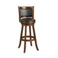 thumbnail image 3 of Boraam Augusta Extra Tall Swivel Wood Kitchen Bar Stool - Cherry Finish, 3 of 5
