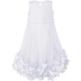 thumbnail image 5 of Girls Dress A-line Cute Handbag White Princess Sundress 5, 5 of 8