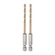 thumbnail image 1 of 2uds 1/4" Hexagonal Vástago Taladros 3,5mm Titanio Taladro Brocas Juego M35 Alta Velocidad Acero Helicoidal Taladro 90mm Largo para Madera, Inoxidable Acero, Metal, 1 of 5