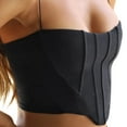 thumbnail image 2 of Roaso Women's Spaghetti Strap Corset Crop Top Asymmetrical Hem Cami Tops, 2 of 8